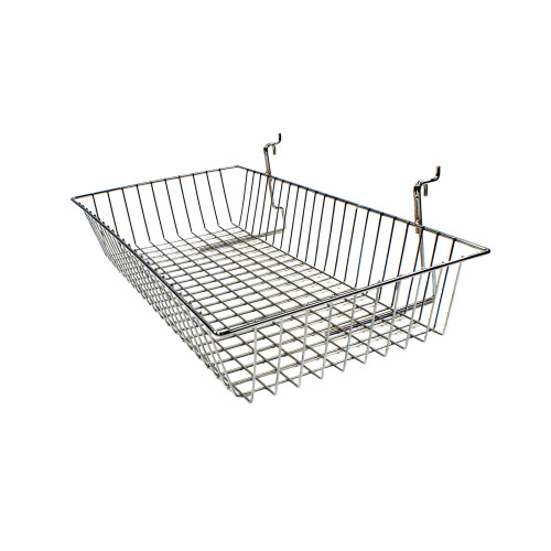 Yorkshire Displays Ltd 300 x 600mm Basket For Slatwall & Gridwall